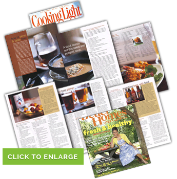 Cooking Light and Better Homes and Gardens Magazine